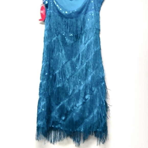 Maboobie dress stretchy party flopper blue Size: M - Picture 3 of 5